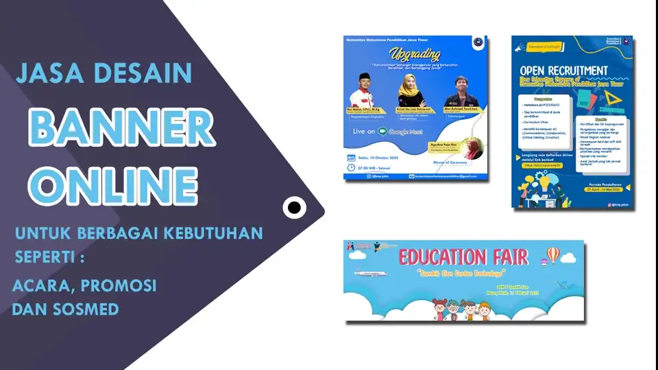 Jasa Desain Banner Online untuk Acara, Promosi dan Sosmed - Banner Online, Profesional, Bergaransi