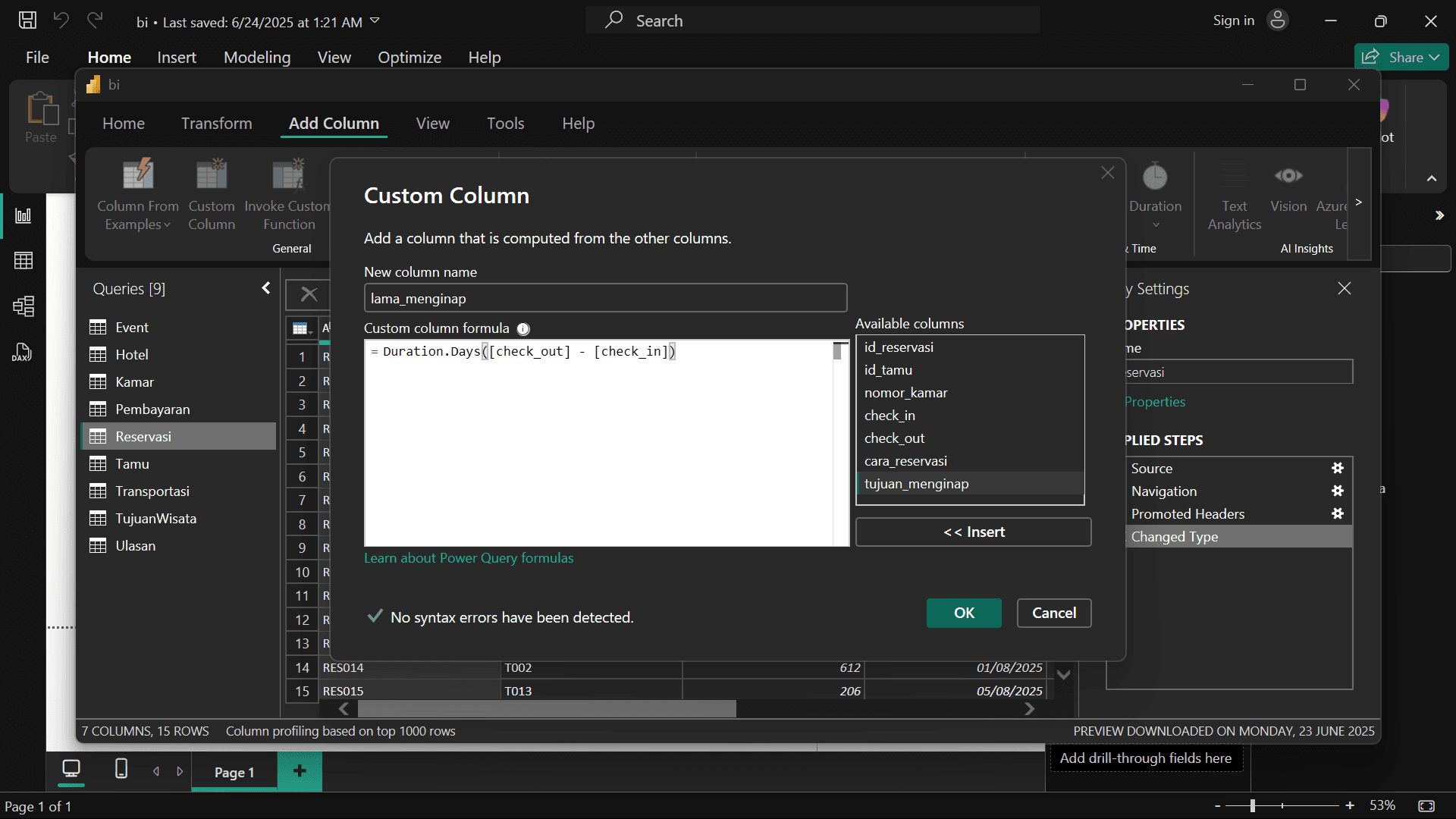 tes api terbaru pagination
